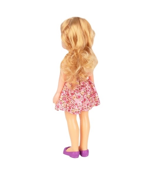 Кукла из серии Красотка Летняя прогулка, блондинка в розовом платье  