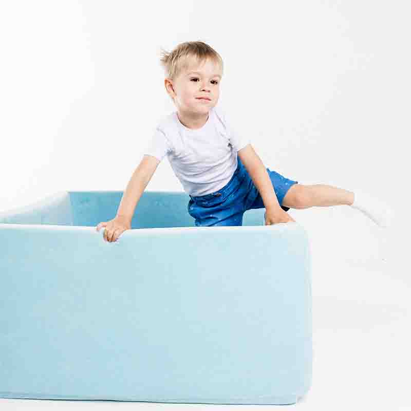 Детский сухой бассейн Romana Airpool Box, голубой, без шариков  
