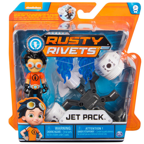 Игрушка Rusty Rivets - Строительный набор малый с фигуркой героя Jetpack  