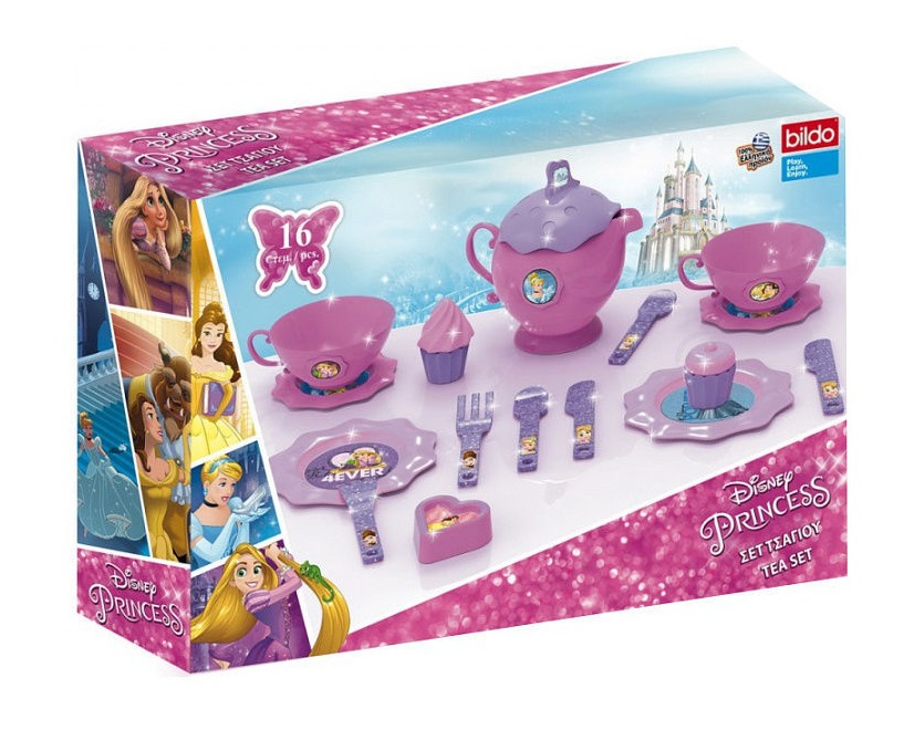 Игровой набор посуды для чая – Принцесса, малый  