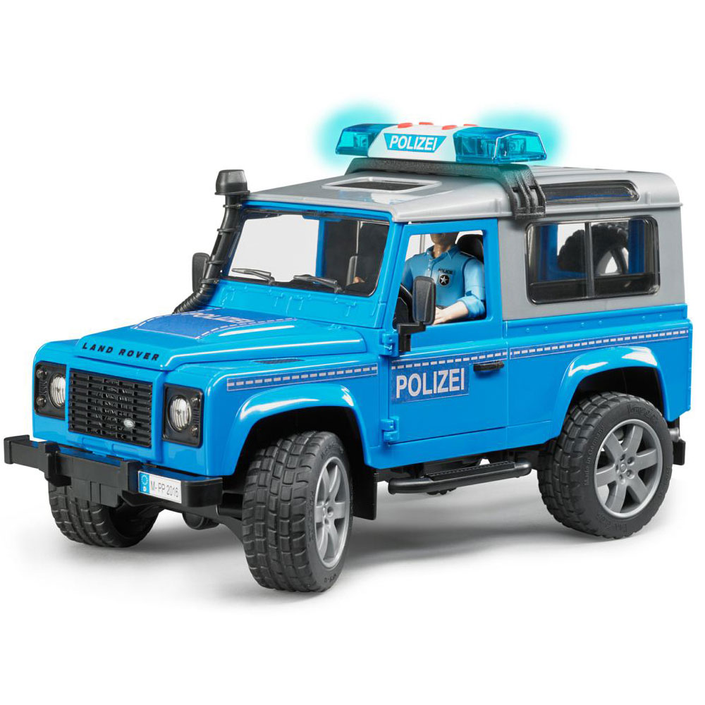 Полицейский внедорожник Bruder Land Rover Defender Station Wagon с фигуркой  