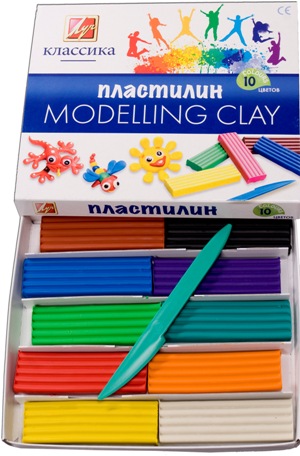 

Детский пластилин Классика, 10 цветов