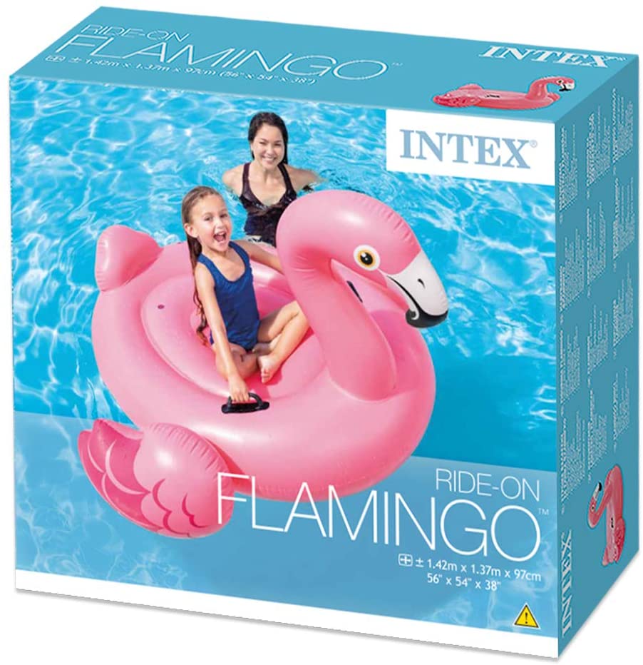 Плот надувной Pink Flamingo Фламинго для бассейна и моря, от 3 лет  
