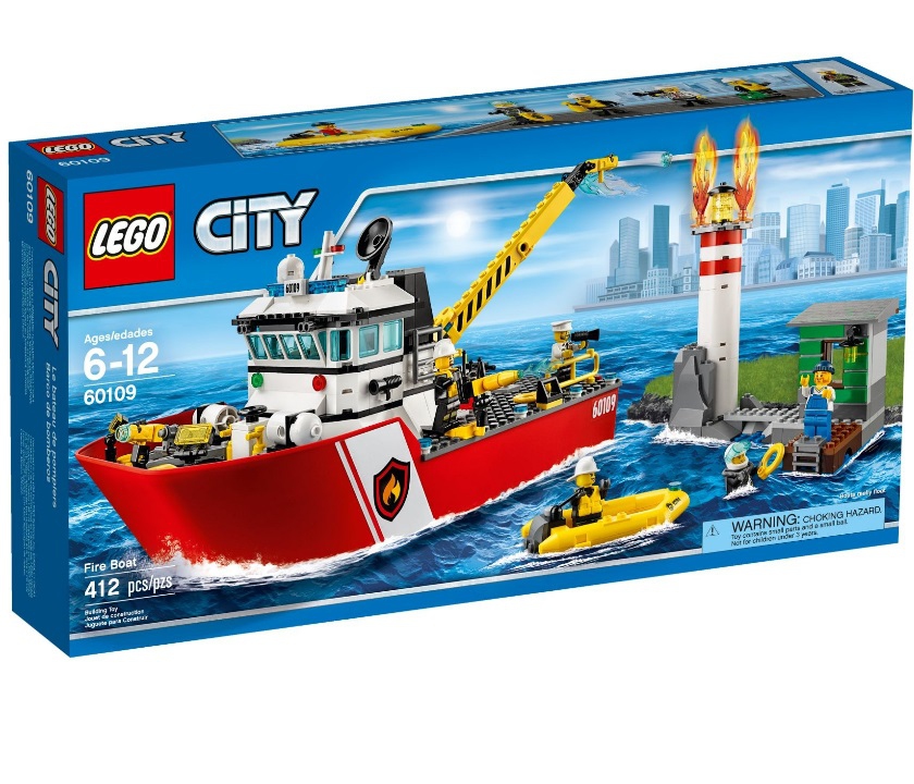 Lego City. Пожарный катер  