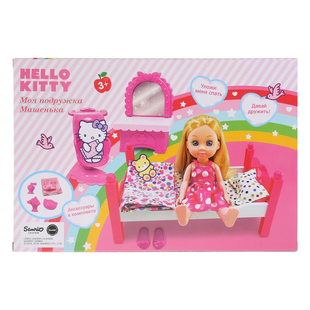 Кукла Машенька с кроваткой и аксессуарами из серии Hello Kitty, 15 см., 2 вида  