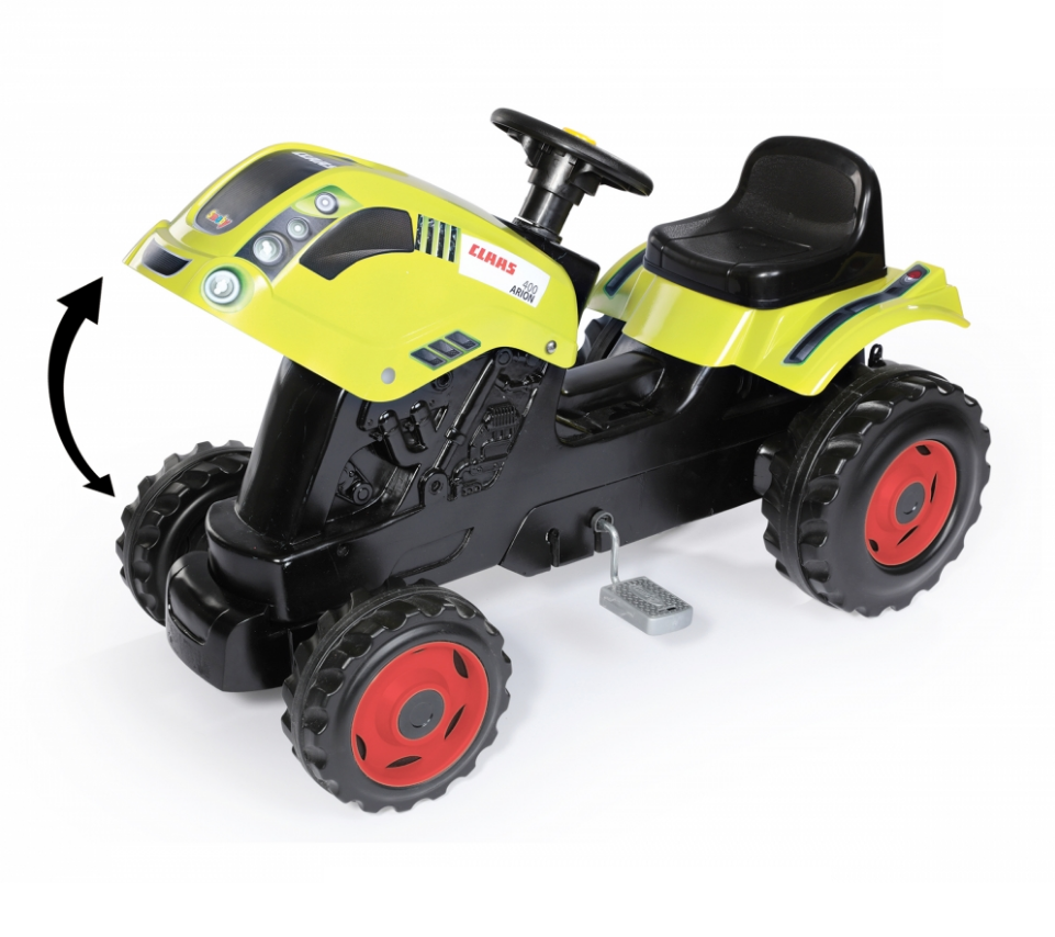 Трактор педальный Smoby XL CLAAS, с прицепом  