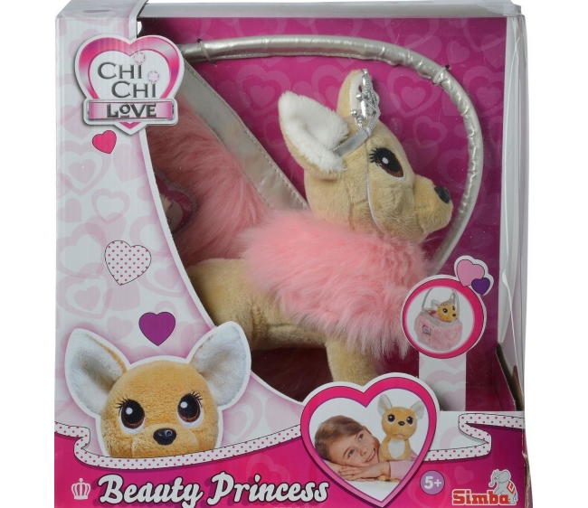 Плюшевая собачка Chi-Chi love - Принцесса с пушистой сумкой, 20 см  
