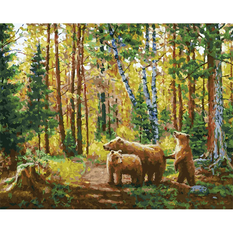 

Раскраски по номерам. Хранители леса