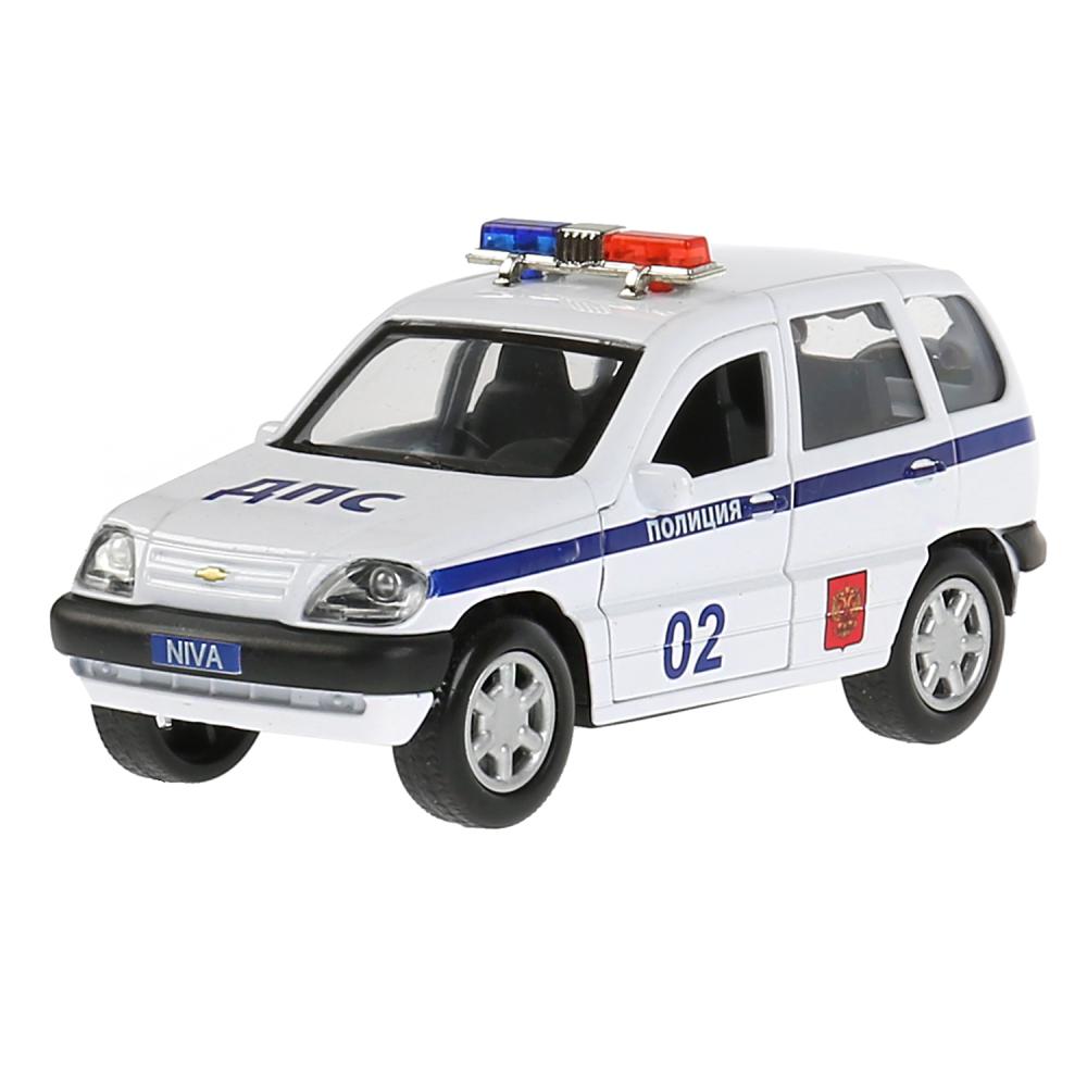 

Машина металлическая Chevrolet Niva Полиция 12 см, открываются двери, инерция, белая