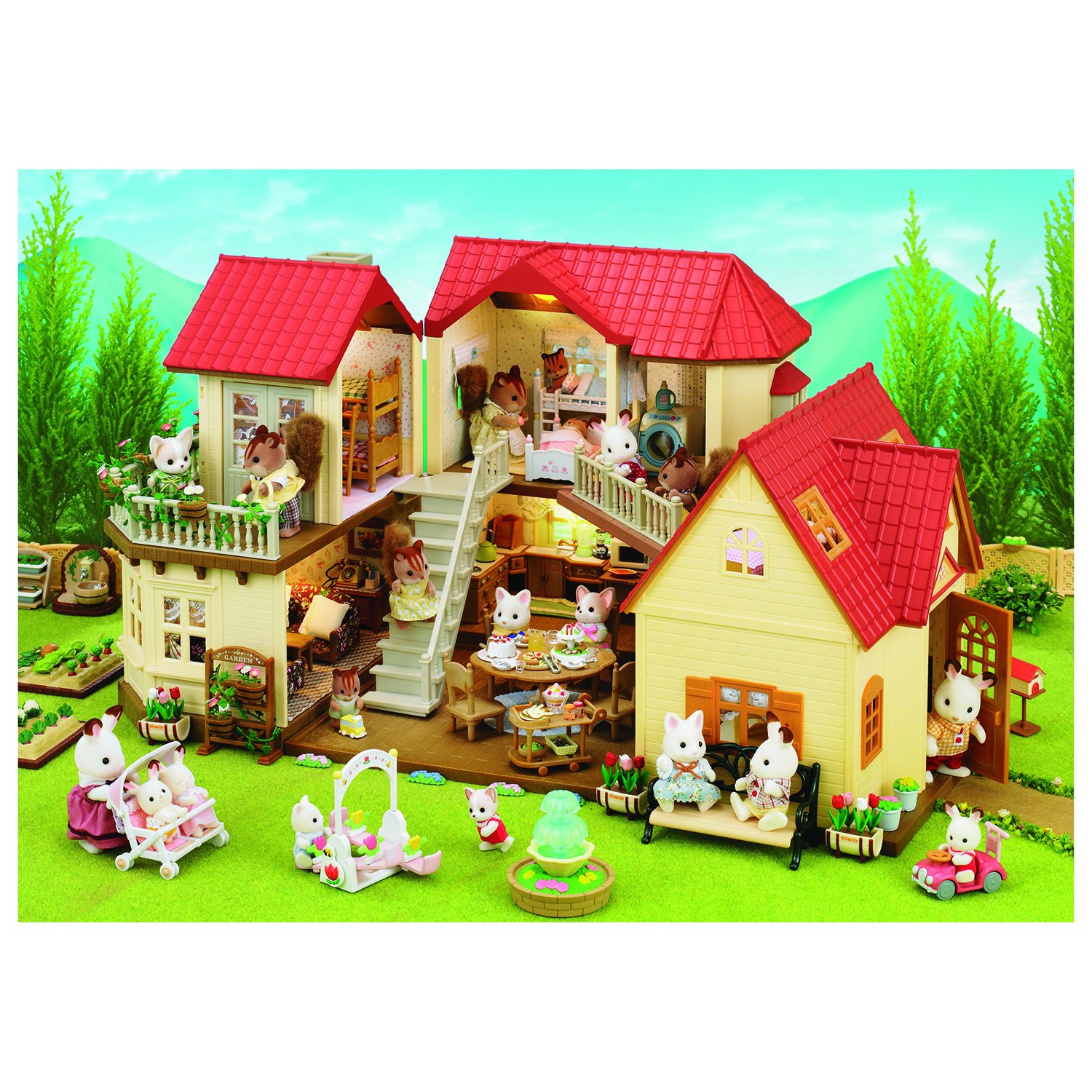 Sylvanian Families Набор Большой дом со светом  