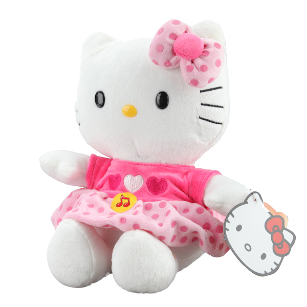 Озвученная мягкая игрушка Hello Kitty, 26 см  