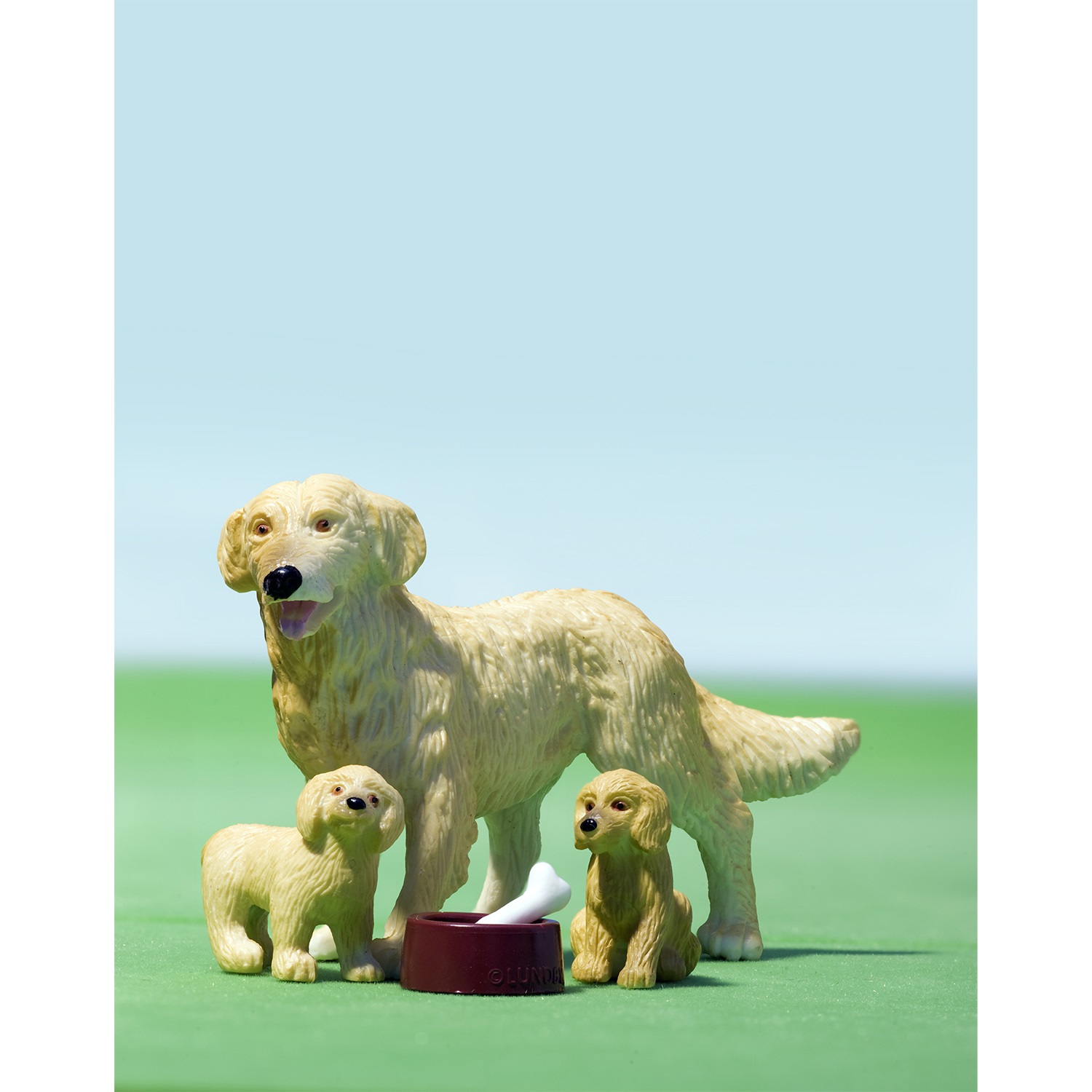 Набор фигурок животных - Пес из серии Семьи со щенками  