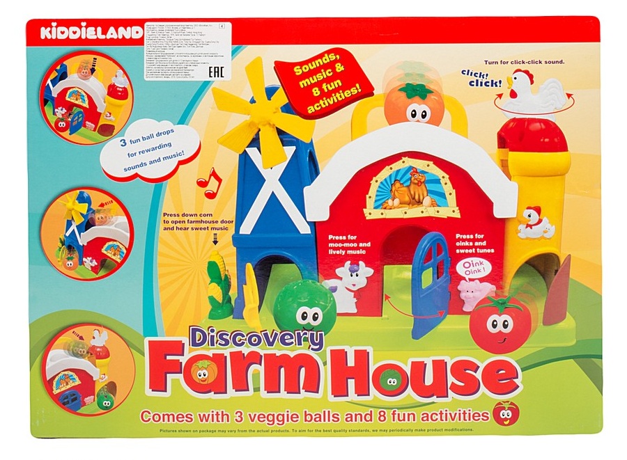 Интерактивная развивающая игрушка Ферма с мельницей Kiddieland, KID 051672 