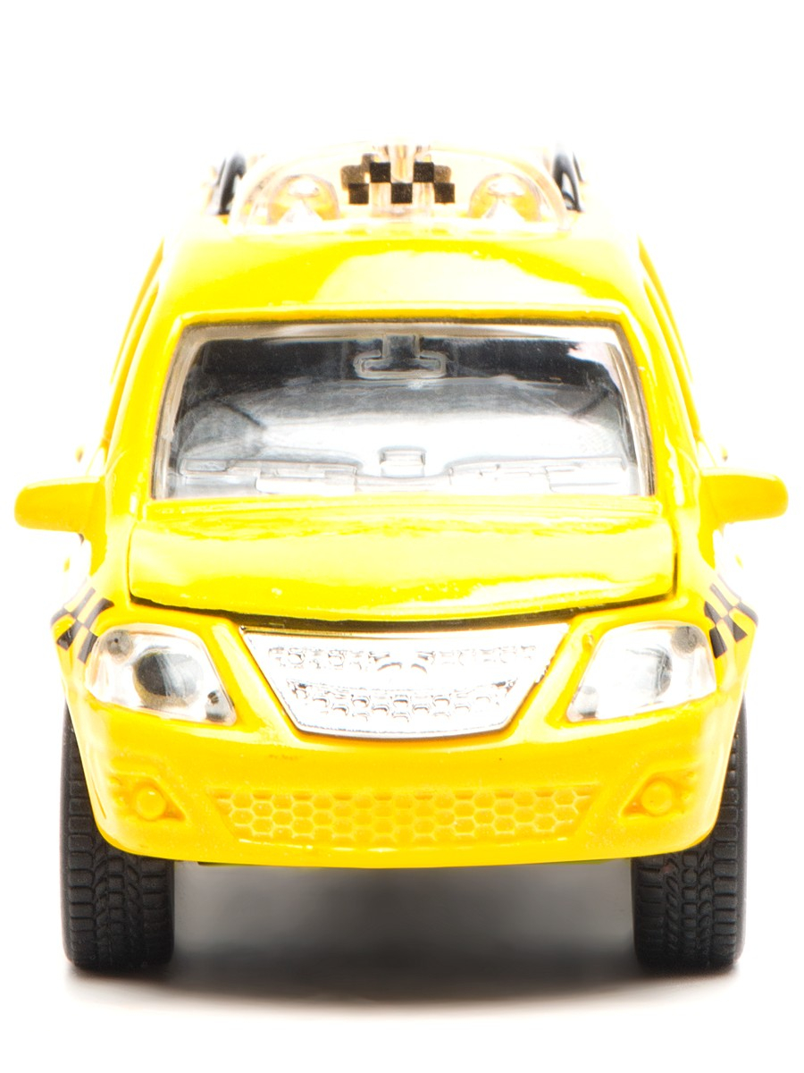 Металлическая машина Lada Largus Такси, свет и звук, масштаб 1:43  