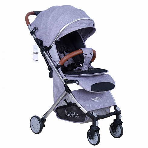 

Прогулочная коляска Nuovita Giro Lux, Джинсовый, Серебряный