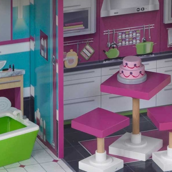 Кукольный дом для Барби - Гламурный с мебелью  