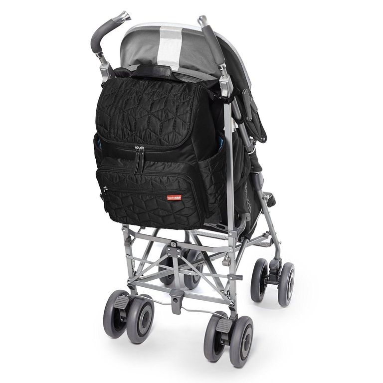 Рюкзак для мамы на коляску с аксессуарами - Черный  