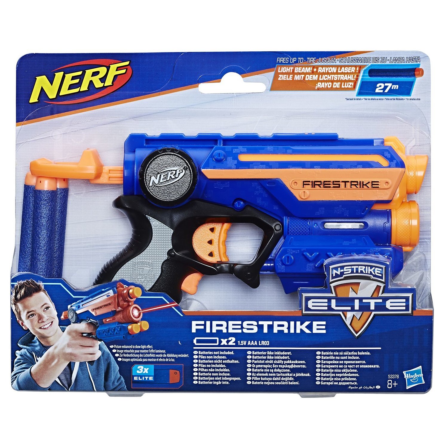 Бластер Hasbro Nerf Elite Firestrike, 53378H  