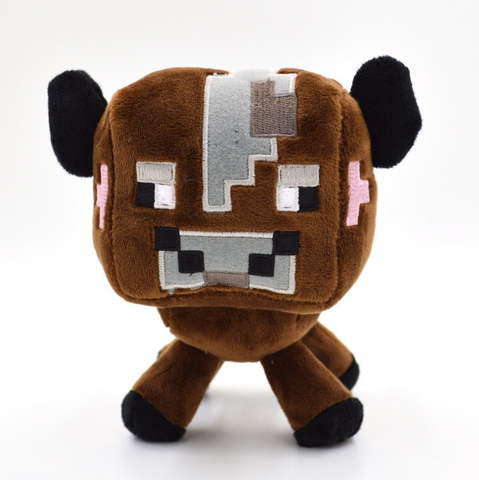 Мягкая игрушка из серии Minecraft - Baby cow коричневый, 18 см.  