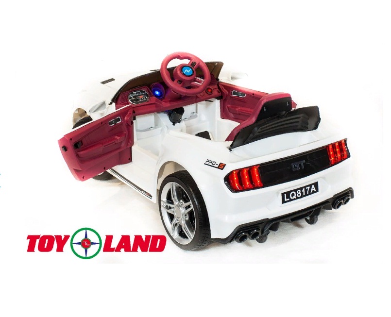 Электромобиль ToyLand Ford GT, белого цвета  