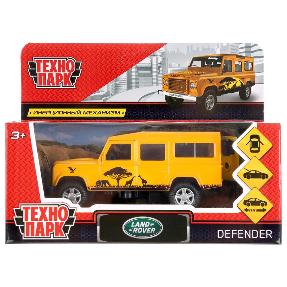 Машина металлическая Land Rover Defender Сафари 12 см, открываются двери, инерция  