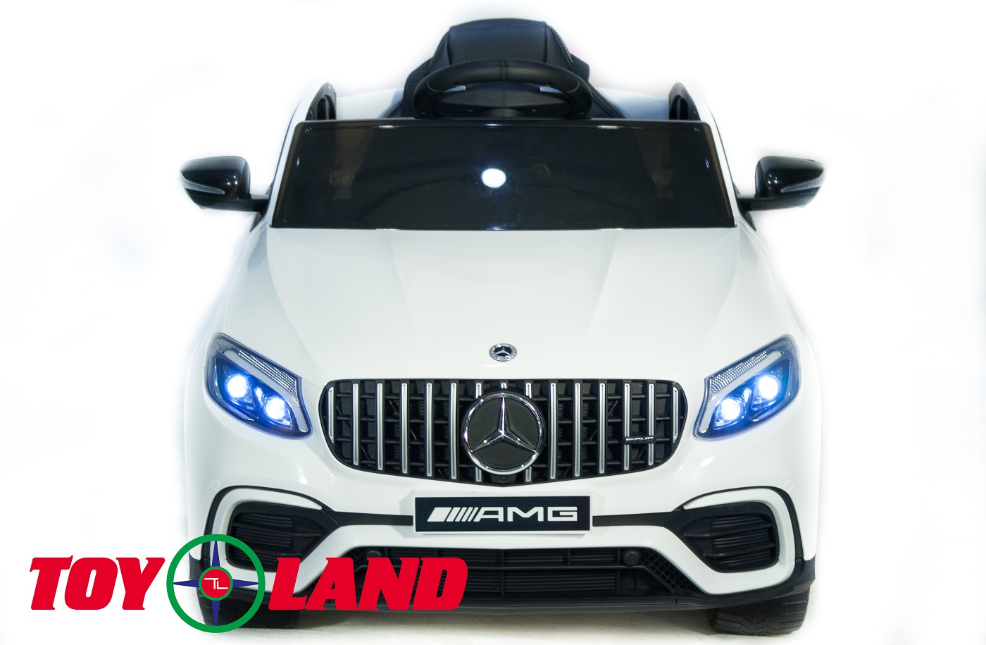 Электромобиль Mercedes-Benz AMG GLC63 Coupe 4x4 белого цвета, ToyLand, QLS-5688 