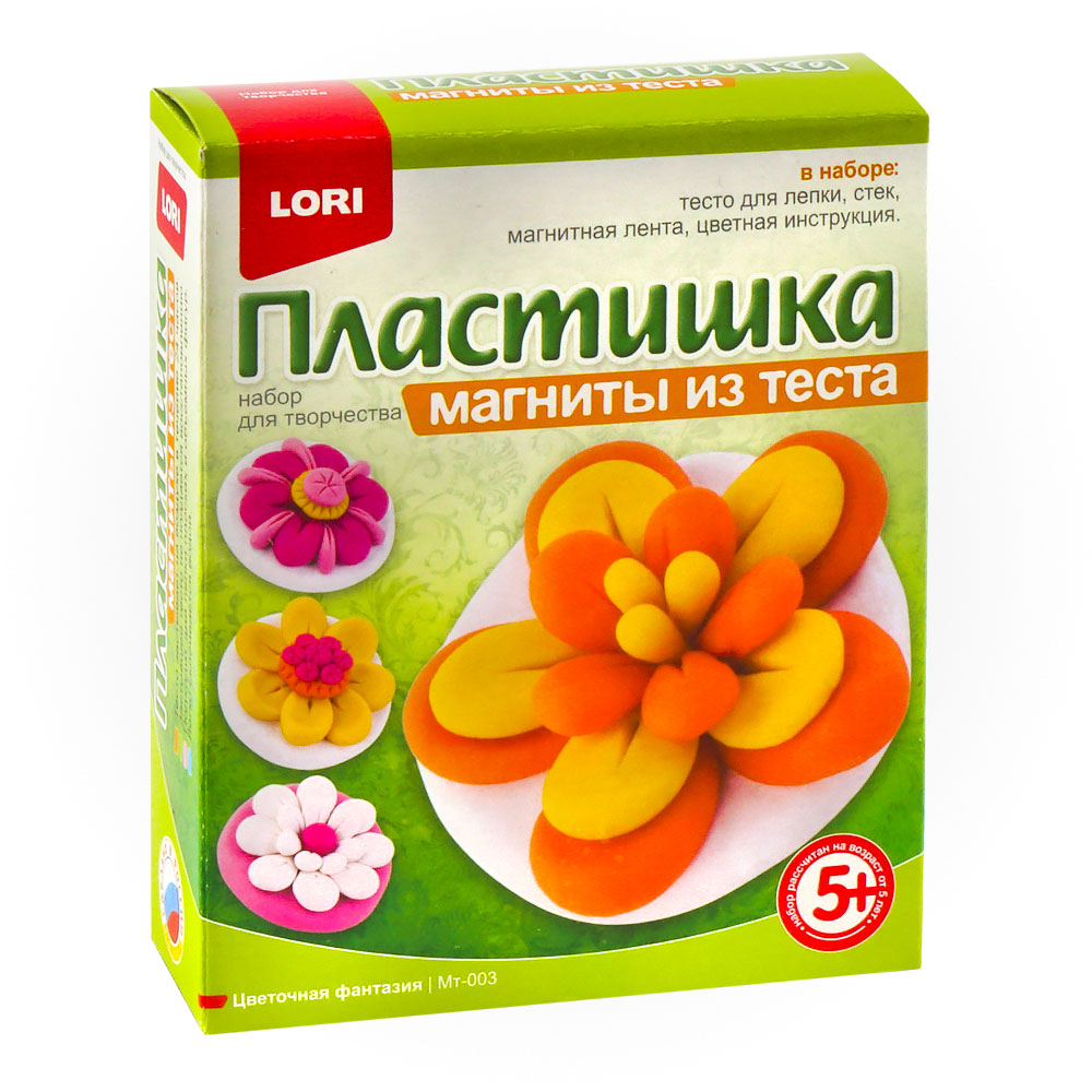 

Магниты из теста Цветочная фантазия