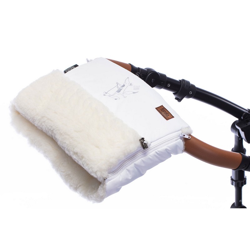 Муфта меховая для коляски Nuovita Islanda Bianco Bianco/Белый  