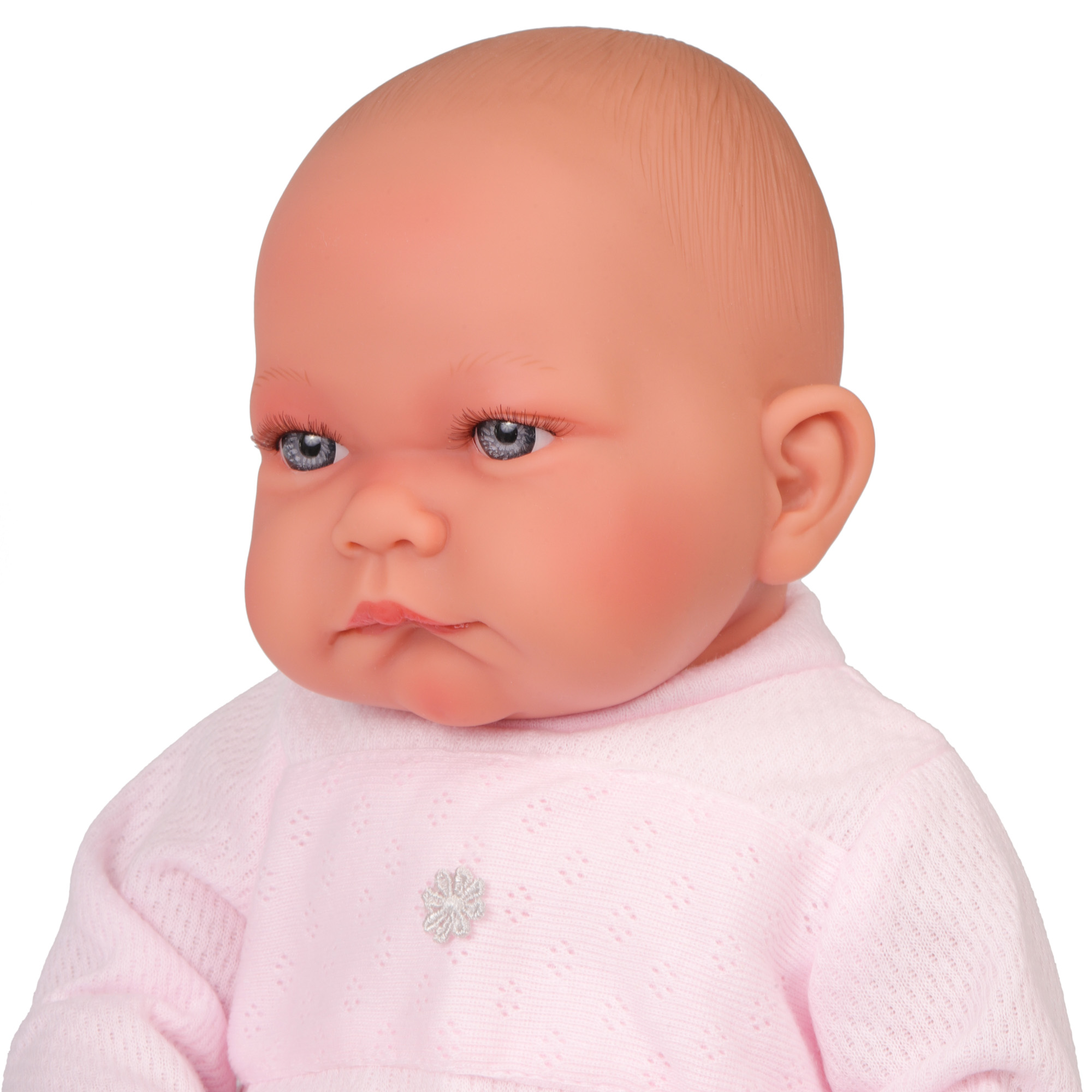 Кукла-младенец Аманда в розовом 40 см мягконабивная  