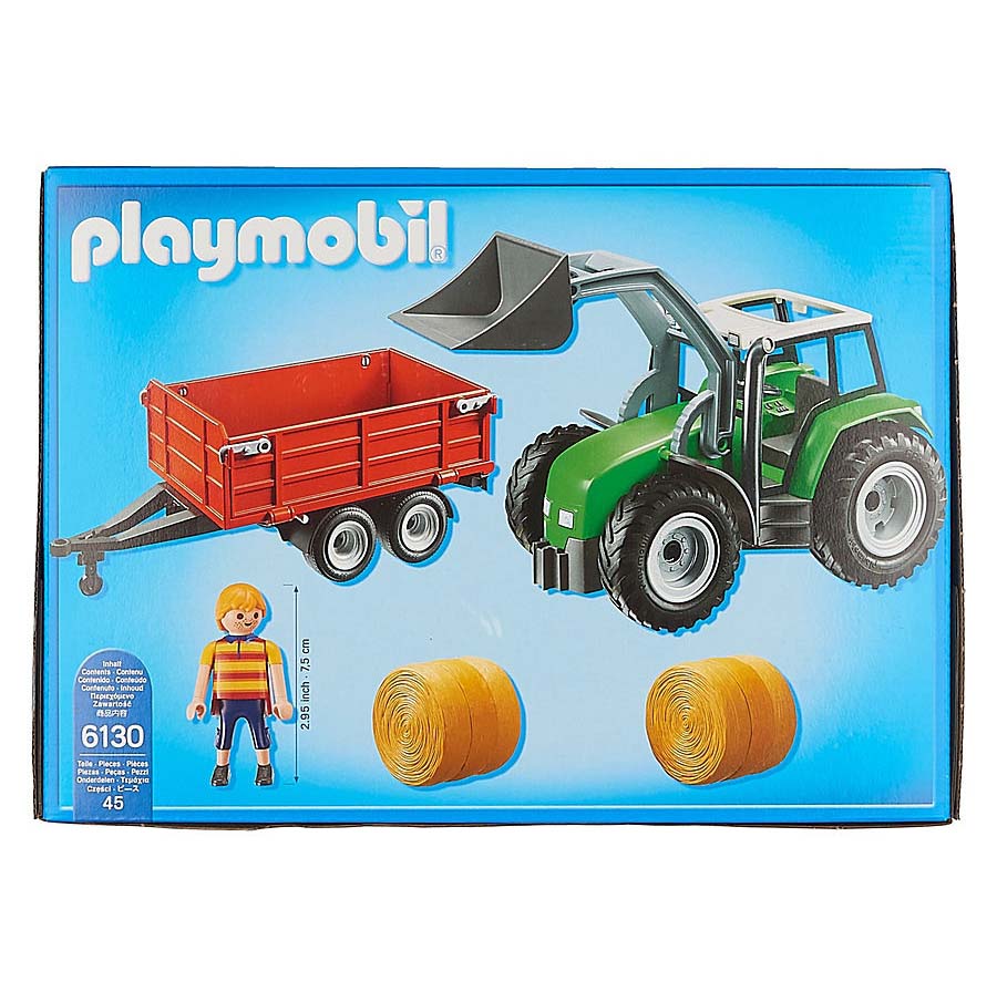 Игровой набор – Ферма: Большой трактор с прицепом  
