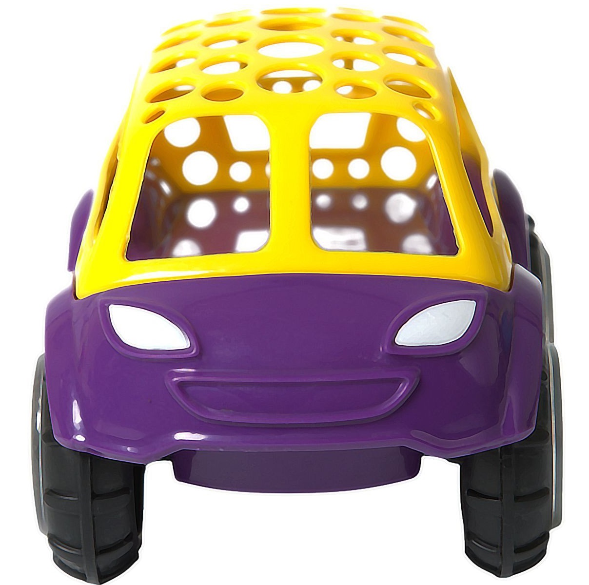 Машинка-неразбивайка, желто-фиолетовая  