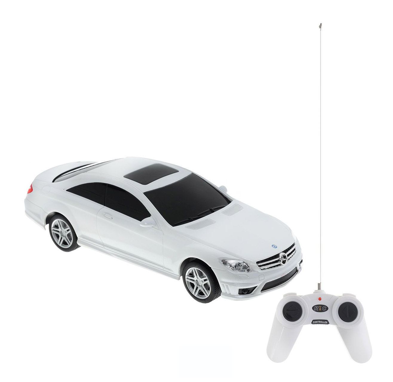 Радиоуправляемая машина - Mercedes CL63 AMG, 1:24, цвет белый, 40MHZ  