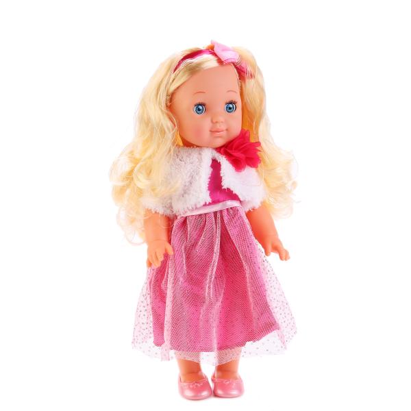Интерактивная кукла Полина 35 см., озвученная, закрывает глазки, 2 вида  