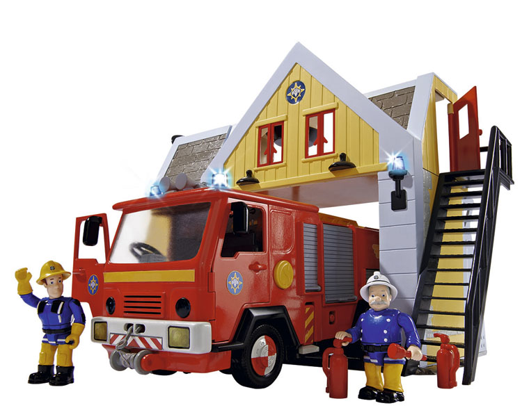 Пожарная станция со звуком и светом, 30 см. из серии «Пожарный Сэм»  