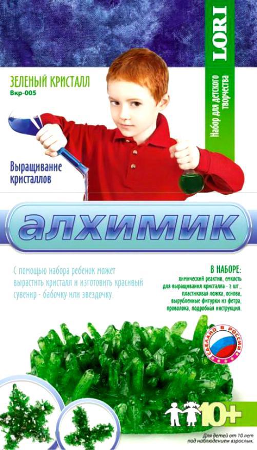 

Набор - Выращивание кристаллов. Зеленый кристалл