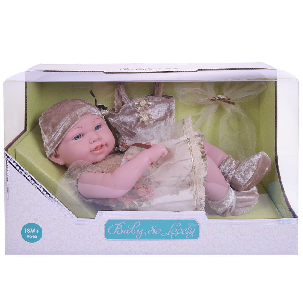 

Пупс - Baby So Lovely в платье с шапочкой и аксессуарами, 38 см