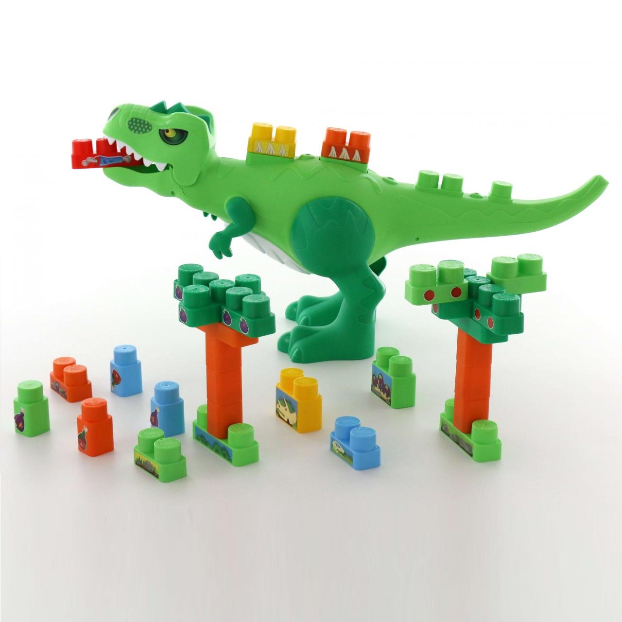 Набор - Динозавр с конструктором, 30 элементов  