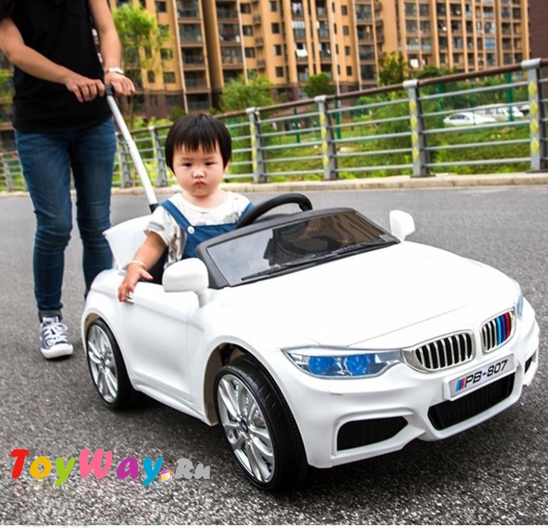 Электромобиль ToyLand BMW 3 белого цвета  