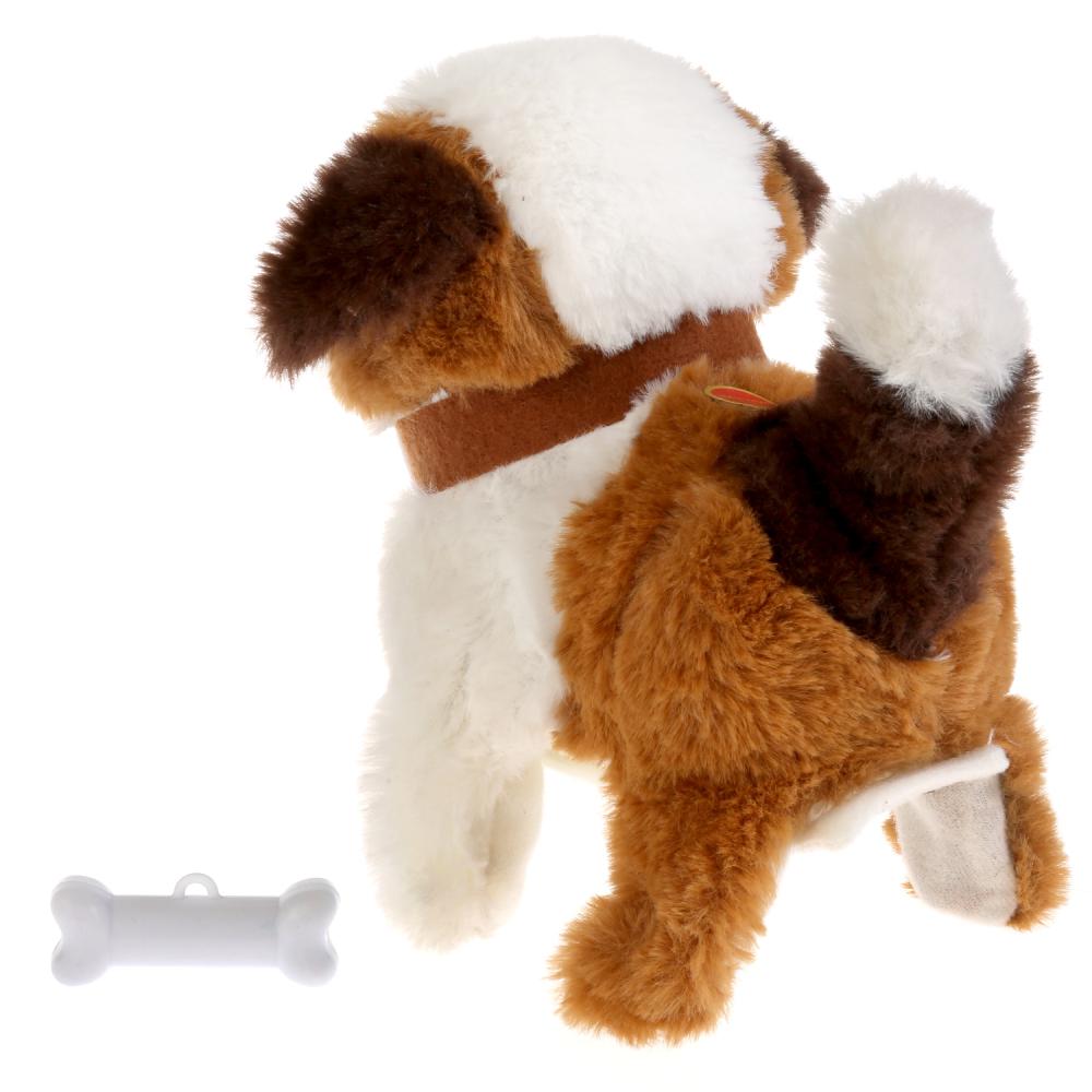 Интерактивный щенок Дружок с косточкой, 7 функций  