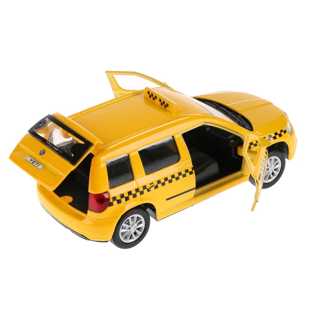 Машина металлическая инерционная Skoda Yeti Такси, открываются двери и багажник, 12 см  