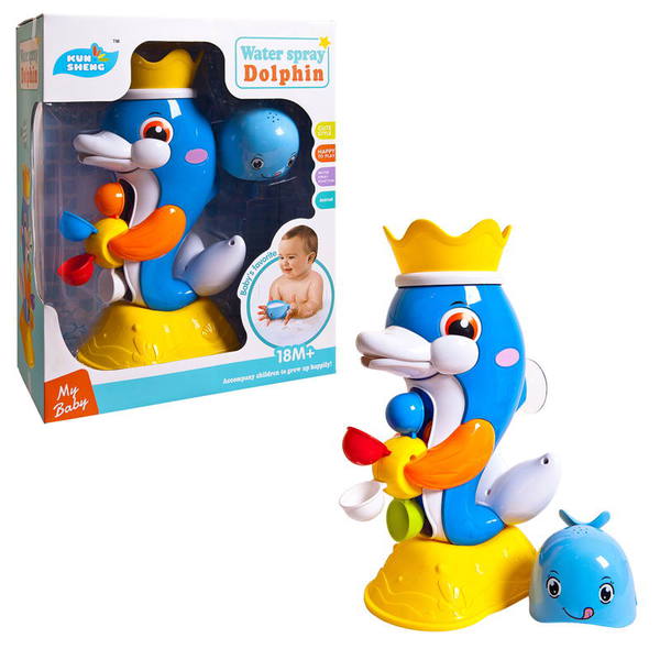 

Игрушка для ванной - Мельница-горка - Дельфин с формочкой