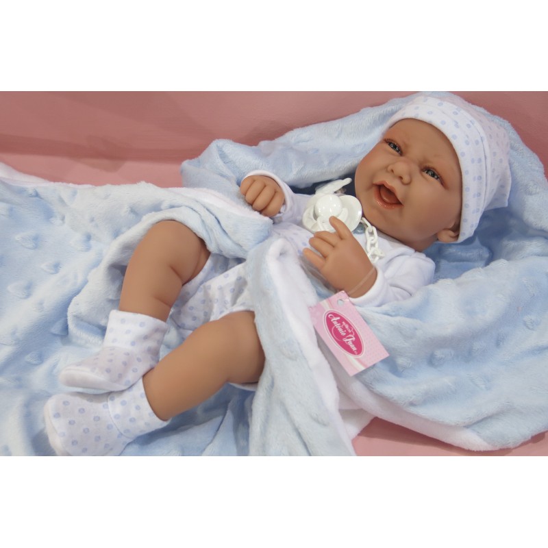Кукла-младенец - Матео в голубом, 42 см  