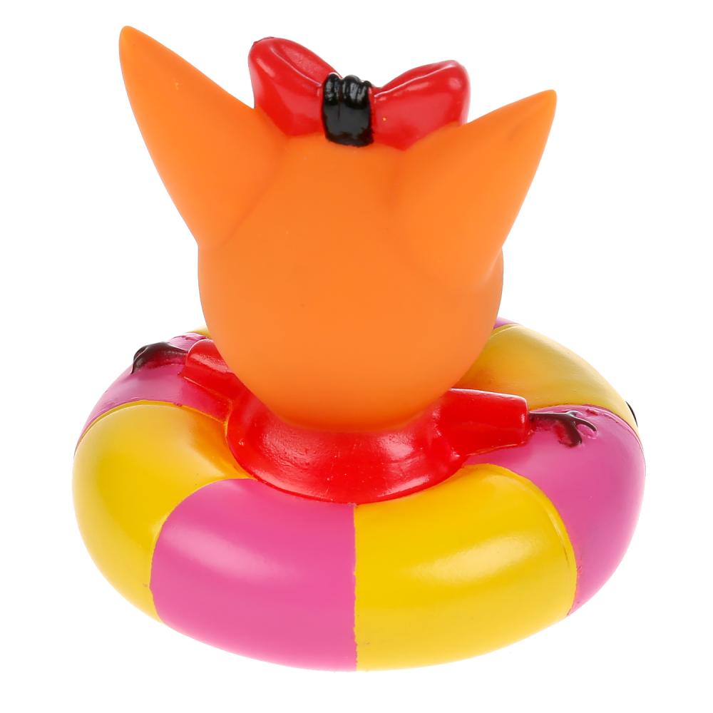Игрушка пластизоль для ванны Три Кота - Карамелька на круге  
