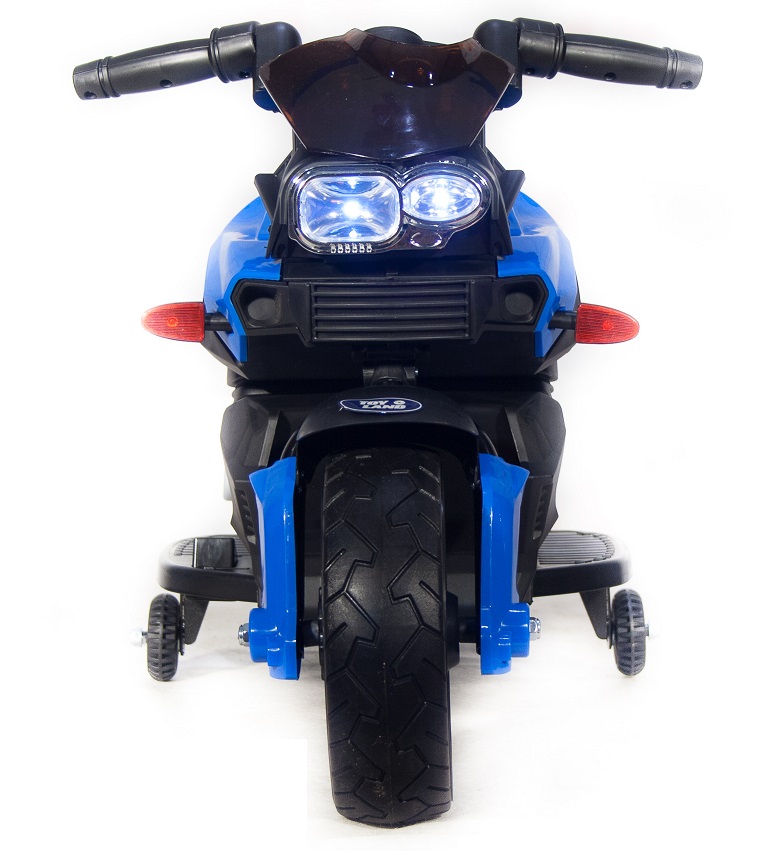 Детский электромотобайк ToyLand Moto JC 918 синего цвета 