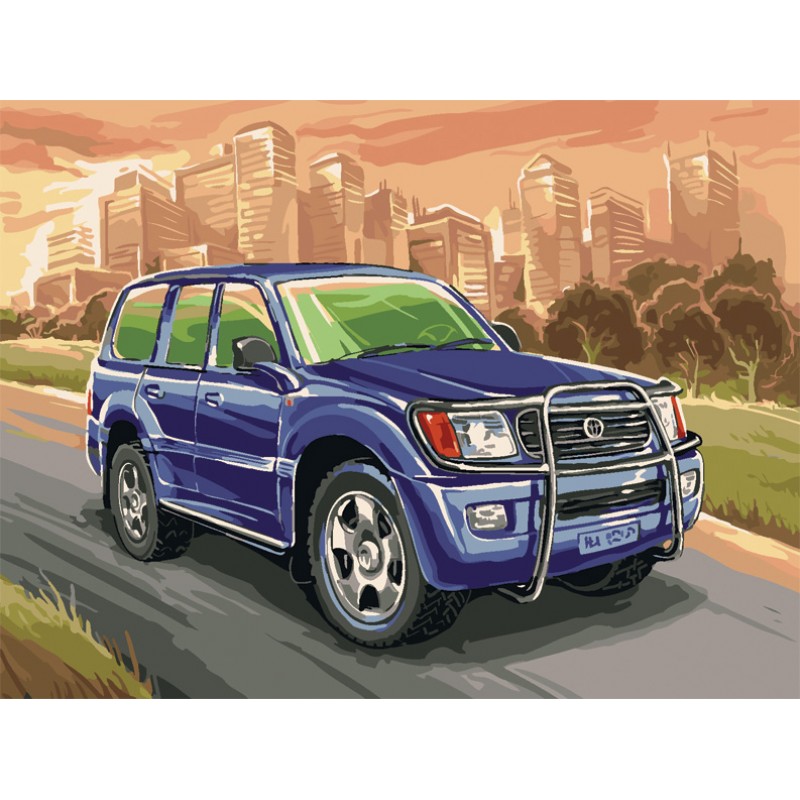 

Раскраски по номерам Toyota Land Cruiser, 30 х 40 см