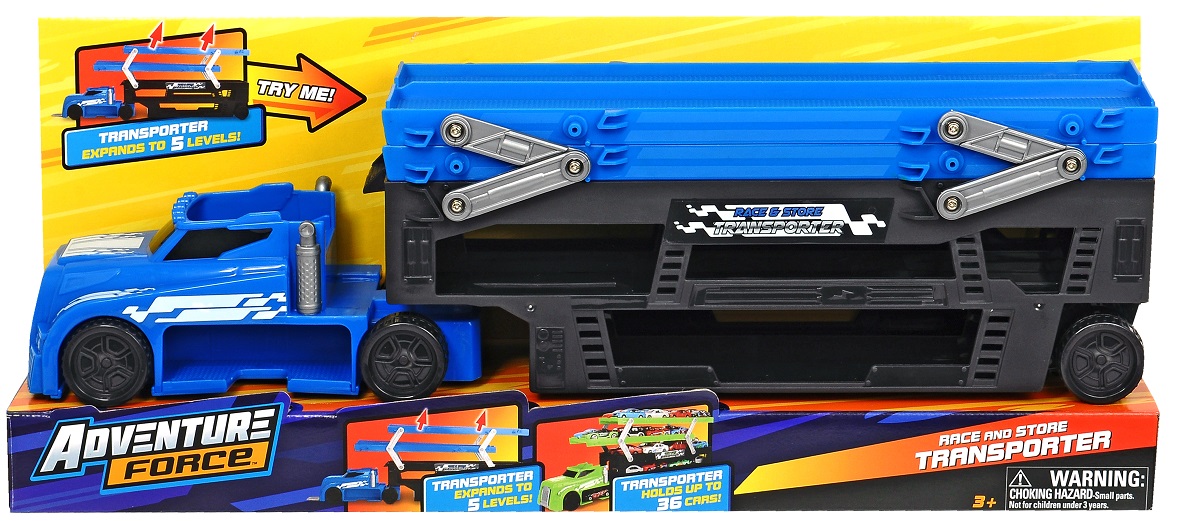 Автовоз для хранения машинок – 5 уровней, 1 машинка в комплекте  