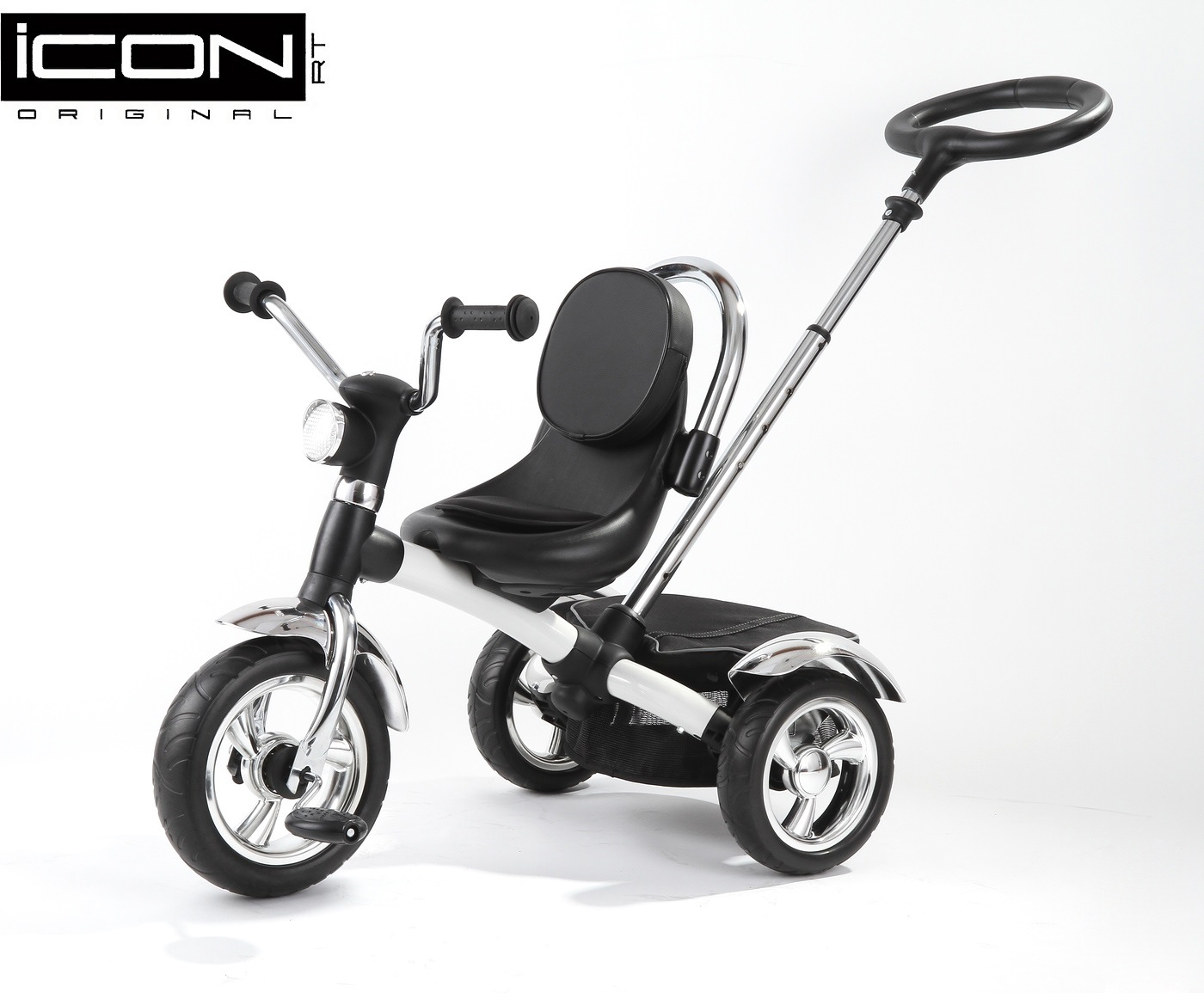 Детский трехколесный велосипед ICON 4 RT original black mat car  