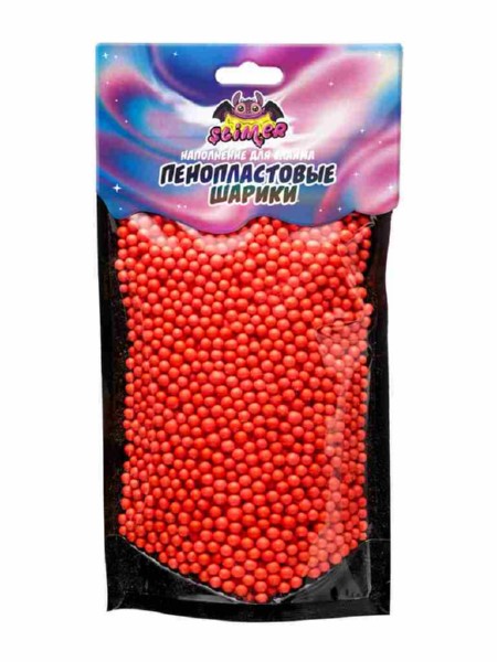 

Наполнение для слайма Slimer Пенопластовые шарики, 4 мм, красный