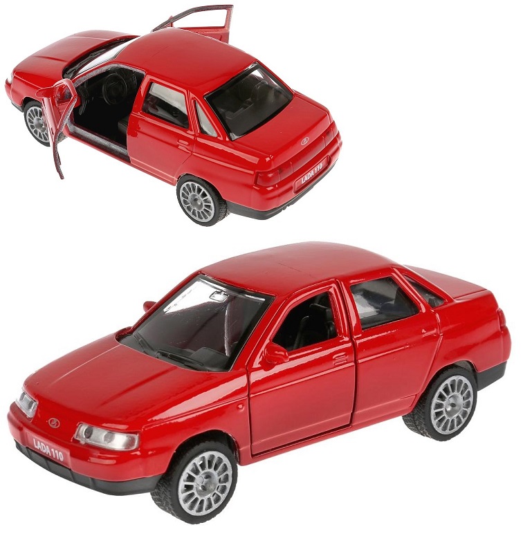 

Машина металлическая Технопарк Lada 110, инерционная, цвет - красный