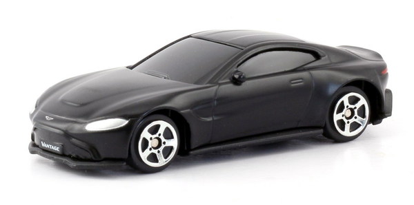 

Металлическая машина - Aston Martin Vantage 2018, 1:64, черный матовый